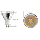 GU10 COB 5W AC220V Dimmable Ceramic LED Bulb Spotlight Ceiling Lamp Downlight Living Room Lighting