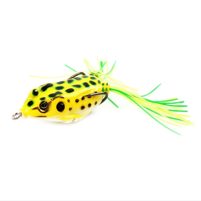 5Pcs/Set 14g 11cm Plastic Soft Dual Hook Frog Lure Artificial Topwater Wobbler Fishing Lure