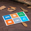 6 Pcs Ntag213 13.56Mhz NFC Electronic Tag Card is Fully Compatible with NFC Mobile Phone PET Waterproof Sticker