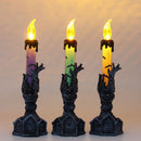 Halloween Skull Skeletal Hand Stand LED Candle Light Party Decorations