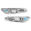 Pair White Car Front Side Marker Lights Cover Turn Lamps for BMW E60 525i 530i 545i 550i M5