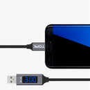 TOPK 3A Micro USB LCD Display Fast Charging Data Cable 3.28ft/1m for Honor 8X Xiaomi Redmi Note 5