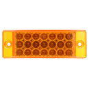 6Inch 12V 2W 0.2A 21LED Car Rectangle Side Marker Lights Indicator Lamp for Truck Trailer
