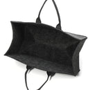 Felt Firewood Bag For Wood With Handles Grey Handy Storage Basket Rack