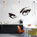 50 x 95cm Big Black Sexy Eyes Wall Stickers Beautiful Eyes Wall Decal Home Wall Decor