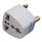 Universal US/EU To UK AC Power Adapter Travel Converter Adapter 3 Pins 110V-240V White