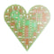 EQKIT Heart Shaped Light Kit DIY LED Flash Breathing Light Parts Red Green Blue White Color Optional