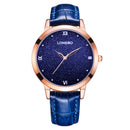 LONGBO 5052 Women Blue Sky Vast Universe Fashion Leather Band Quartz Watch