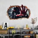Miico FX64110 Halloween 3D Ghost Hand Wall Art Sticker Horror Wall Sticker Holloween Decoration