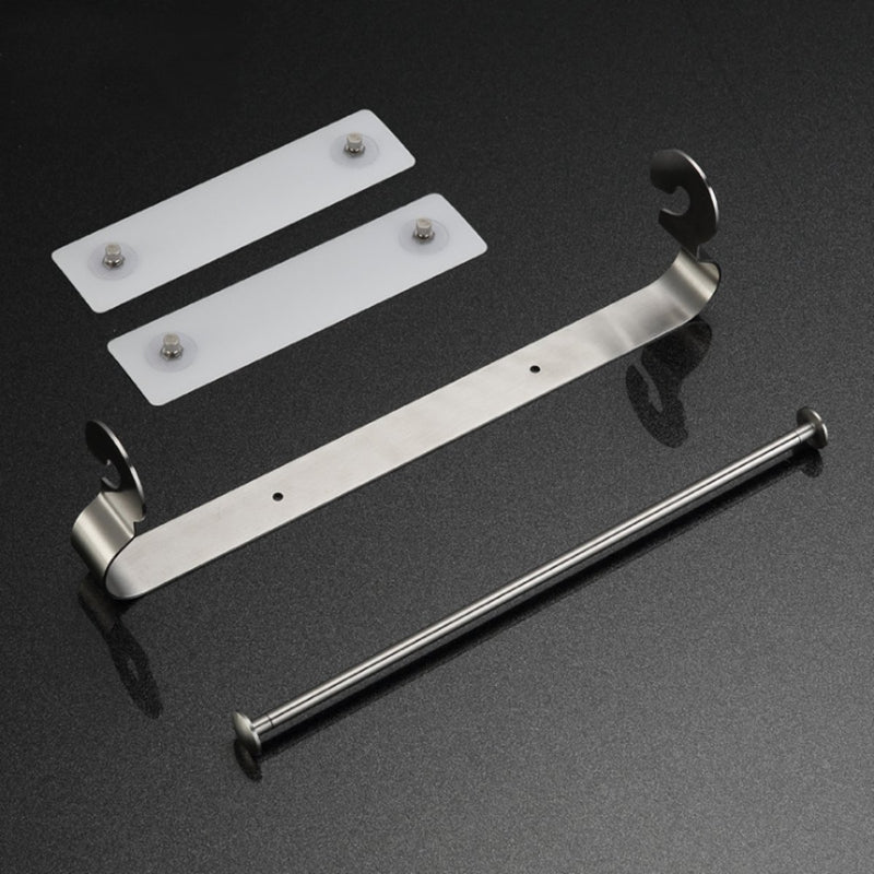 Adhesive Towel Holder Kitchen Roll Paper Storage Organizer Rack Tissue Hanger