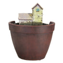 Sky Garden Potted Big House Micro Landscape Meat Plant Pots Flower Pot Resin Decorations