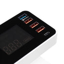 Bakeey Foldable Design QC3.0 4 USB Type C Wireless USB Charger Socket EU US UK With LCD Display