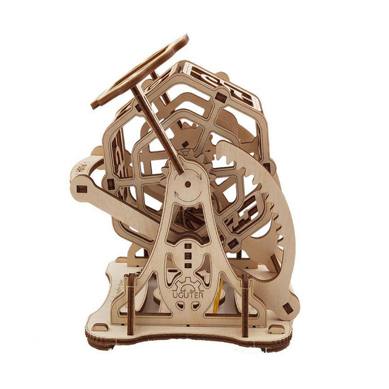 3D Antique Self-Assembly Wooden Good Luck Wheel Number Dice Laser Cut Parts Puzzle Building Kits Mechanical Model DIY Gift Decorations