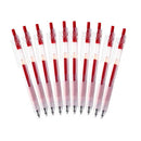 KACO KEYBO 10 Pcs/Pack Transparent Barrel Gel Pens 0.5mm Writing Signing Pen For Student School Office Supplies