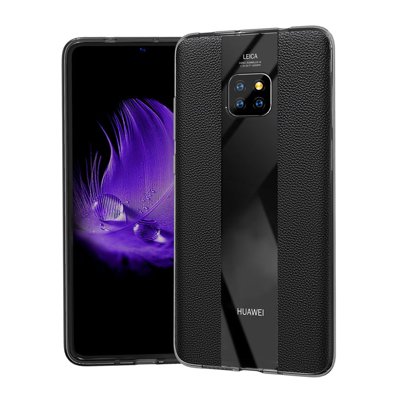 Bakeey Luxury Shockproof PU Leather + Soft TPU Back Cover Protective Case for Huawei Mate 20 Pro