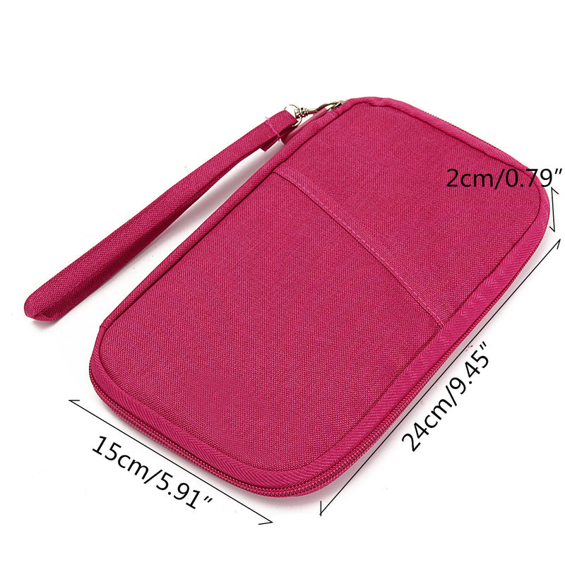 Pen Pencil Phone Passport ID Credit Card Ticket Wallet Purse Makeup Zipper Storage Holder Bag Case