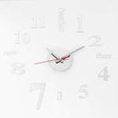 40cm Modern 3D Frameless Wall Clock Style Watches Hours DIY Room Home Decorations Model