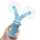 XMUND RL-FN01 5V 1W Mini Folding Double-headed USB Fan Table Desktop Electric Fan 2 Modes Wind Air Cooler Outdoor Travel
