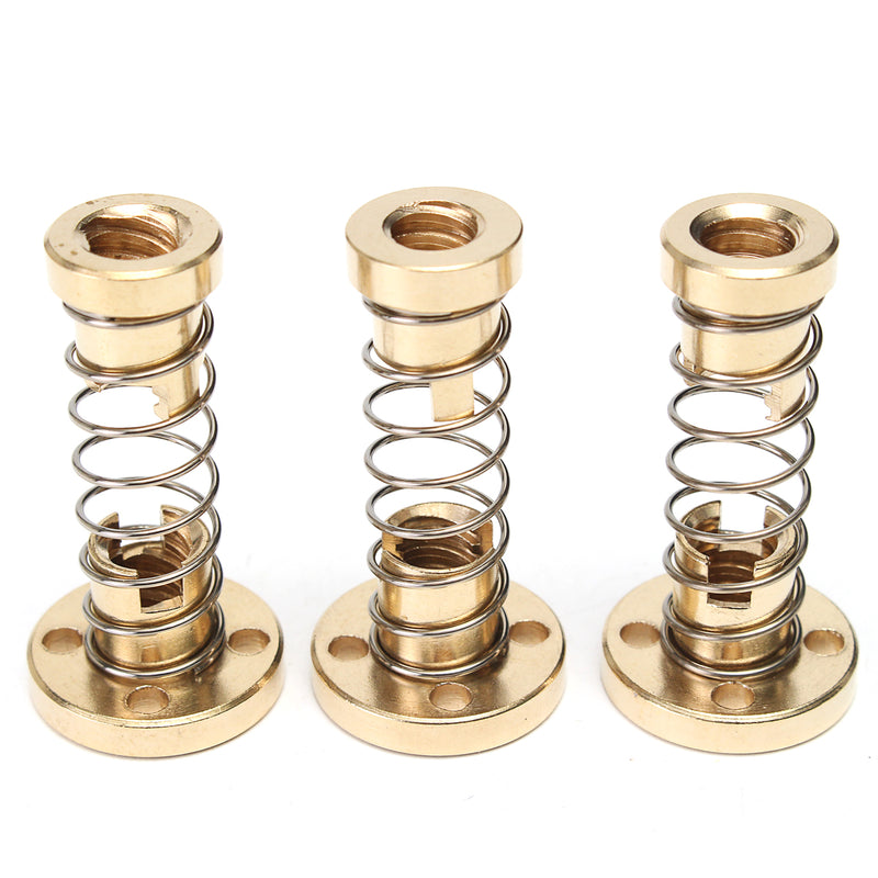 T8 Lead Screw Nut Adjustable 2mm/4mm/8mm Lead Nut Anti-Backlash Spring Loaded Nut