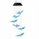 Solar LED Hanging Light Butterfly Wind Chimes Home Garden Outdoor Lamp Decorations