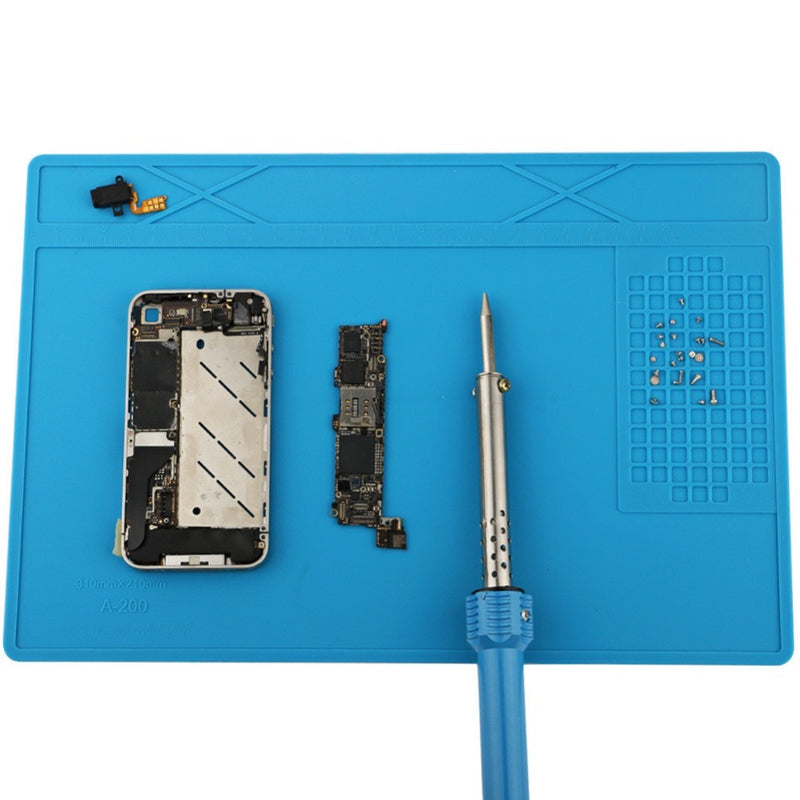 31x21cm Silicone Pad Heat Insulation Desk Mat Maintenance Platform for BGA Soldering Repair Station