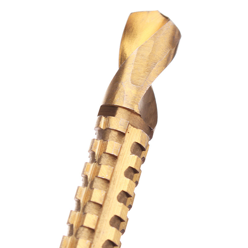 6pcs HSS Cone Reduced Shank Drill Bit Set Step Drill Bits with Saw Drills Set