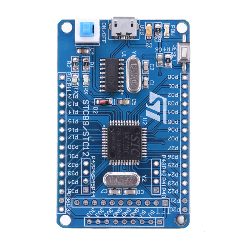 51 MCU Minimum System Board STC12C5A60S2 STC89C52 Learning Development  Board MCU  UART with 2 Serial Port