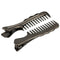 10pcs Comb Shape Alloy Hair Accessories Silver Antique Bronze Black Rhodium Color for Women Girls