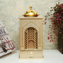 Hand Painted Middle East Style Wooden Metal Incense Burner Tower Holder
