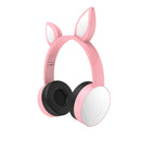 7 Colors bluetooth Cat Ear LED Light Headphone Headset Earphone For Tablet Cellphone