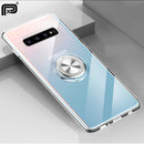 Bakeey Clear Ring Grip Stand Magnetic Adsorption Protective Case For Samsung Galaxy S10