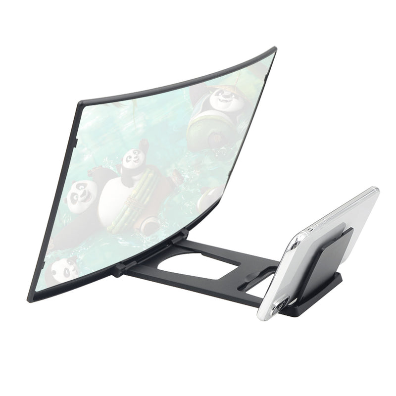 12 Inch Curved 3D HD Phone Screen Magnifier Movie Video Amplifier for Smart Phones Below 6.5 Inch for iPhone for Samsung
