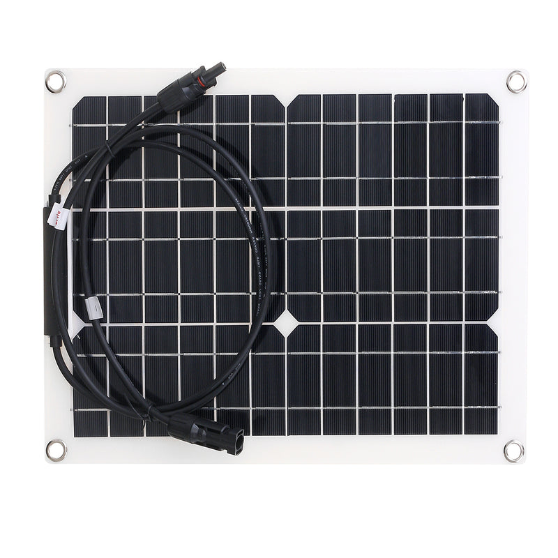 30W 18V Monocrystalline Solar Panel For Motorhome Boat MC4 Connector Waterproof Solar Power Panel