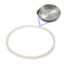 White 220mm Inside Dia Silicone Seal Gasket Seal Ring for Pressure Cooker Replacement Parts