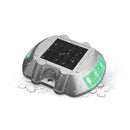 Solmore Aluminum Alloy LED Solar Power Path Lamp Deck Stud Garden Road Dock Yard Lights