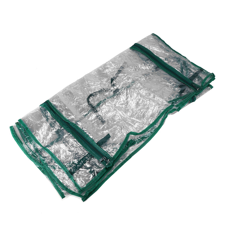 69x49x126cm Apex Roof 3-Tiers Garden Greenhouse Hot Plant House Shelf Shed Clear PVC Cover