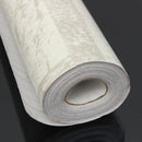 10m White Grey Brick Stone Prepasted Adhesive Contact Paper Wallpaper Roll Wall Art Decor