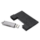 Kawau Large Capacity Card Box + Type-c USB 3.0 Micro USB Card Reader + Eject Pin Key for Mobile Phone Tablet