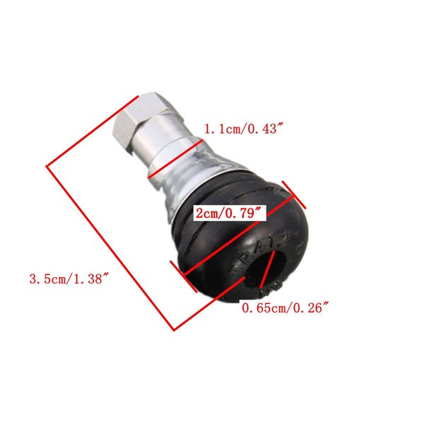 4pcs TR412 Rubber Wheel Tyre Valve Stem Dust Cap Cover Universal
