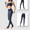 Women Sports Fitness Yoga Pants Knitting Slim Leggings Foot Tights M-3XXL Elastic Trousers