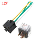 40A 12V 24V 5 Pins Relay And Hardness Socket Relay SPDT Control Device
