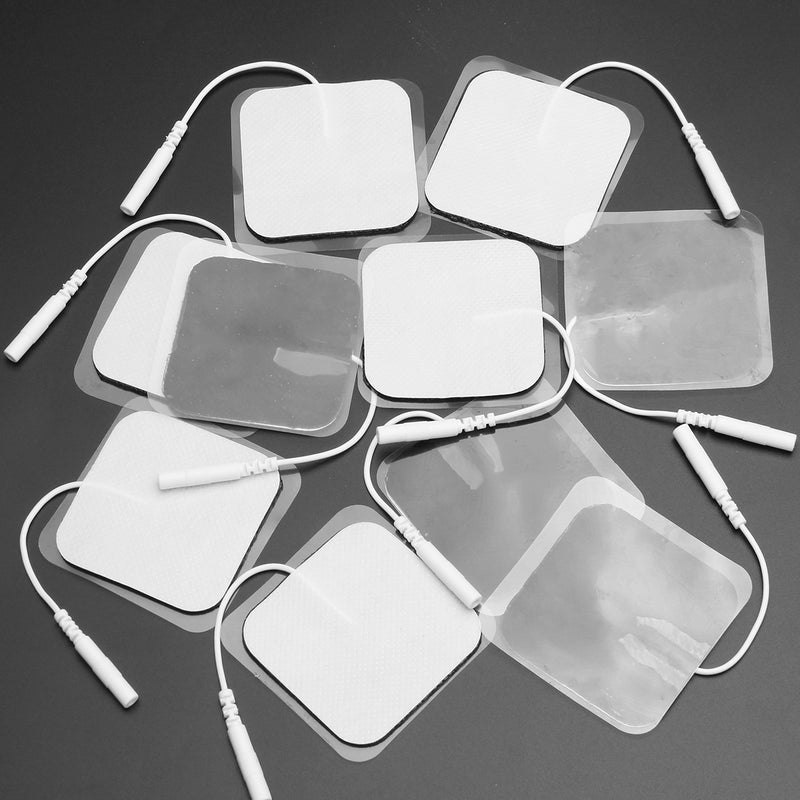 40pcs Replacement Tens Electrode Pad Pads EMS 5x5cm White Cloth
