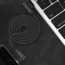 GOLF 90 Degree Reversible 2.4A Type C Charging Data Cable 3.28ft/1m for Xiaomi Mi A2 Pocophone F1
