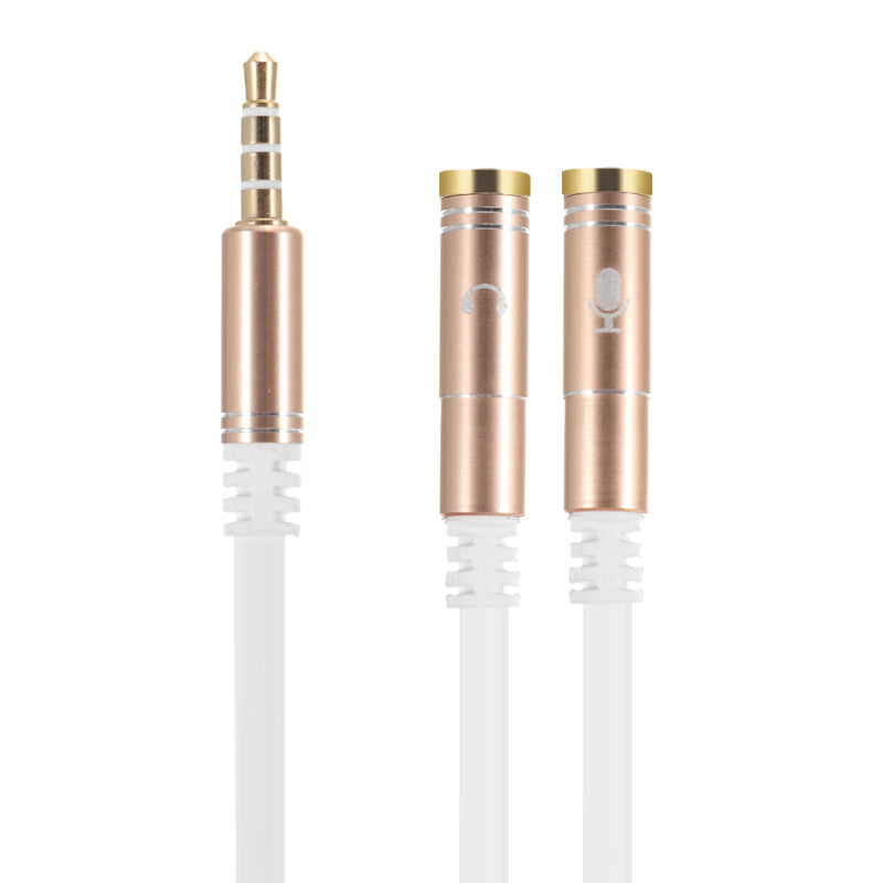 KYIN 1 Male to 2 Female 3.5mm Earphone Audio Splitter Cable Headset Audio Cable Adapter
