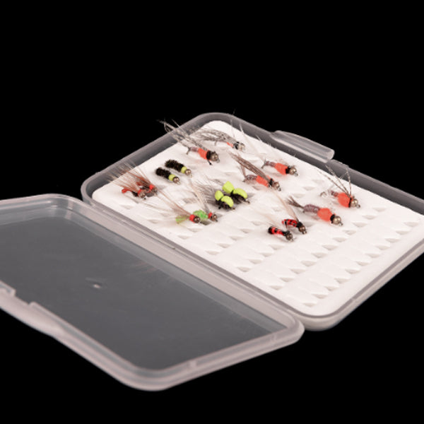 LEO Fly Fishing Box Slim Foam Insert Fishing Hook Case Fish Lure Box