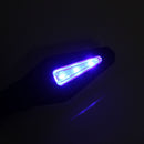 4pcs Motorcycle Amber&Blue 12LEDs Turn Signal Indicator Lamp Light With Flasher Relay