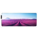 The Lavender USB Wired Colorful LED Backlit Mouse Pad for Gaming Mouse E-Sport