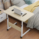 Multifunctional Movable Bedside Laptop Desk Wooden Brushed Oak Computer Table Study Table Computer Stand