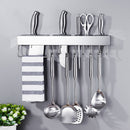 Stainless Steel Kitchen Storage Rack Wall Hanging Kitchen Knife Utensil Holder