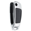 3 Button Car Metal Remote Key Fob Chain Shell Case Cover For Audi A1 A3 A6 S3 Q3 Q7